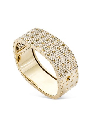 Main View - Click To Enlarge - ROBERTO COIN - 'Pois Mois' diamond 18k gold bangle