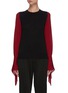 Main View - Click To Enlarge - ROLAND MOURET - Moston' Contrast Panel Billow Sleeve Blouse