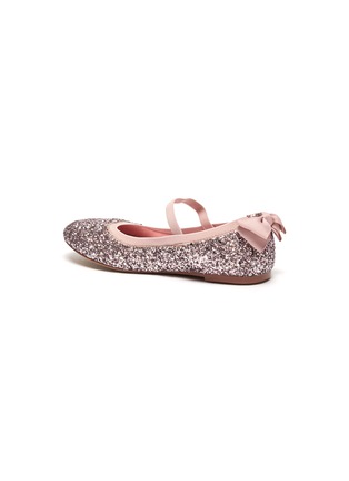 Detail View - Click To Enlarge - WINK - Soda Pop Toddlers/Kids Glittered Ballerina Flats