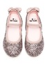 Figure View - Click To Enlarge - WINK - Soda Pop Toddlers/Kids Glittered Ballerina Flats