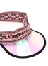 Detail View - Click To Enlarge - LAURENCE & CHICO - Monogram Print Woven PVC Visor
