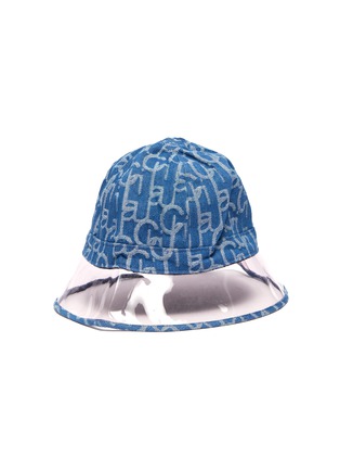 Main View - Click To Enlarge - LAURENCE & CHICO - Monogram Print PVC Brim Bucket Hat