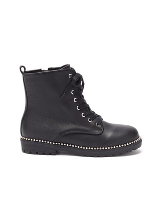 Main View - Click To Enlarge - WINK - Bon Bon Toddlers/Kids Studded Leather Combat Boots