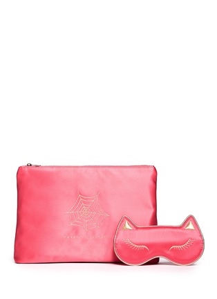 Figure View - Click To Enlarge - CHARLOTTE OLYMPIA - Cat Nap satin travel set