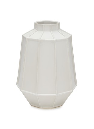 Main View - Click To Enlarge - PIET HEIN EEK - Facet High Ceramic Vase — White