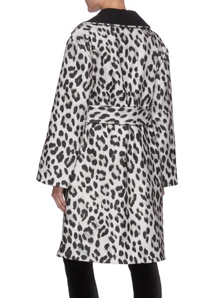 Back View - Click To Enlarge - ALICE & OLIVIA - ''TOMIKO' Reversible Leopard Print Long Coat