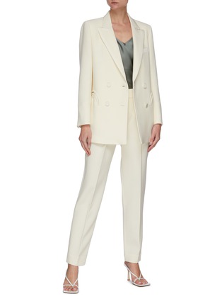 Figure View - Click To Enlarge - BLAZÉ MILANO - 'RESOLUTE' Straight Leg Wool Pants