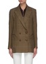 Main View - Click To Enlarge - BLAZÉ MILANO - 'Everynight' Double Breast Check Cotton Blend Blazer