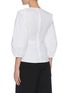 Back View - Click To Enlarge - PHILOSOPHY DI LORENZO SERAFINI - Front Ruch Puffed Sleeves Cotton Poplin Blouse