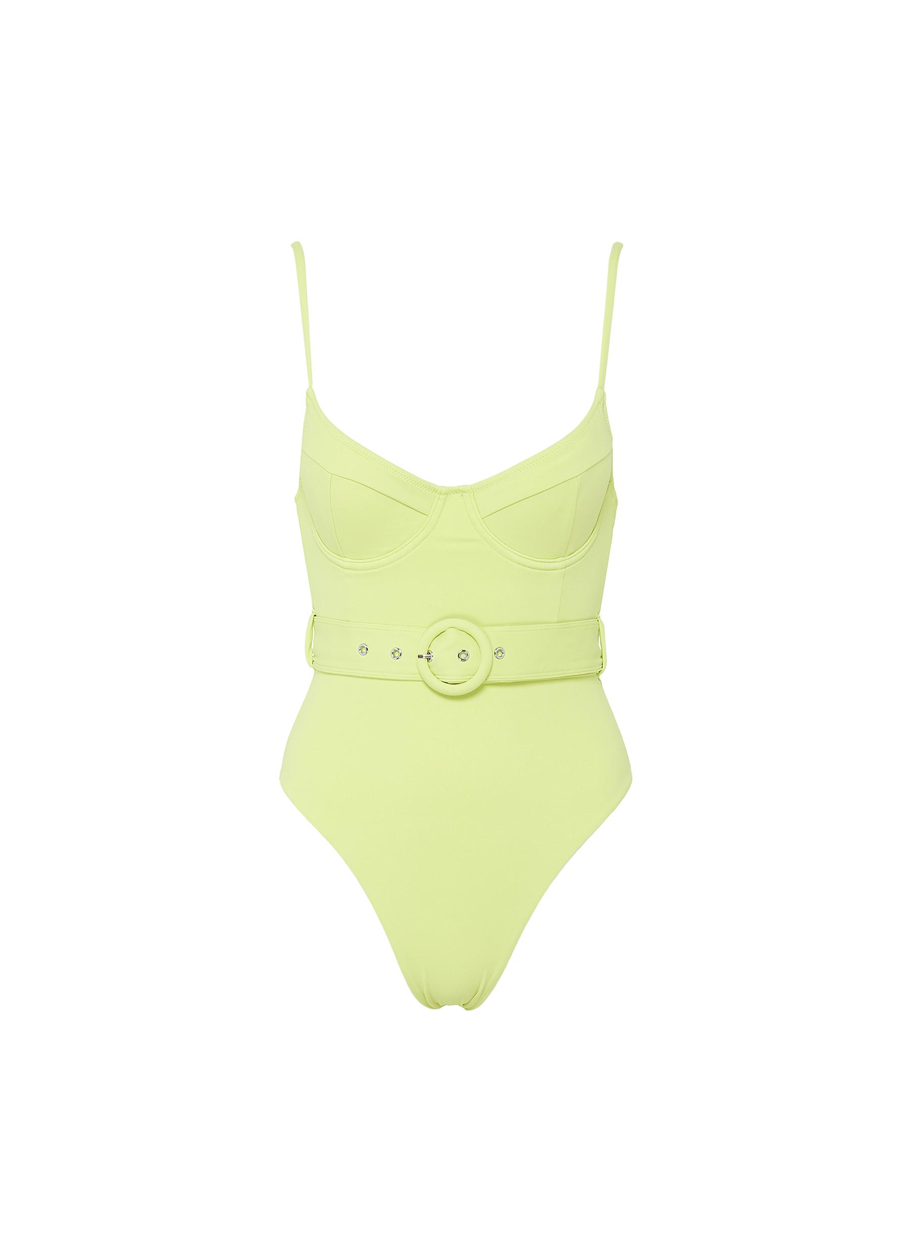 Jonathan Simkhai Noa Belted Bustier One Piece Swim Suit Women Lane Crawford