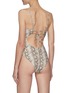 Back View - Click To Enlarge - SIMKHAI - Calla' printed apron back one piece swim suit