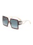 Main View - Click To Enlarge - DIOR - 30Montaigne' oversized square tortoiseshell effect sunglasses