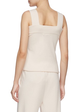 Back View - Click To Enlarge - EXTREME CASHMERE - Square Neck Sleeveless Cashmere Top