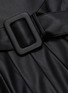 Detail View - Click To Enlarge - EQUIL - Belted Pleat Midi Faux Leather Skirt