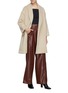 Figure View - Click To Enlarge - EQUIL - Shawl Collar Side Tie Mohair Coat