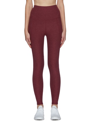 Main View - Click To Enlarge - BEYOND YOGA - 'Out of Pocket' High Waist Tonal Trim Leggings