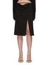 Main View - Click To Enlarge - JACQUEMUS - 'La Jupe Drap' foldover waistband side slit skirt