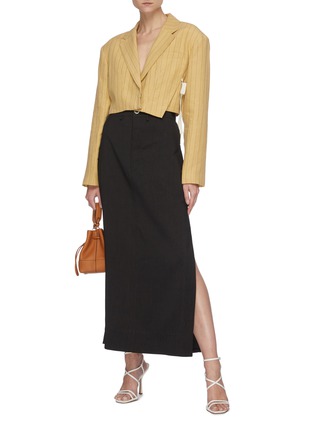 Figure View - Click To Enlarge - JACQUEMUS - La Jupe Terraio' Belted Maxi Skirt