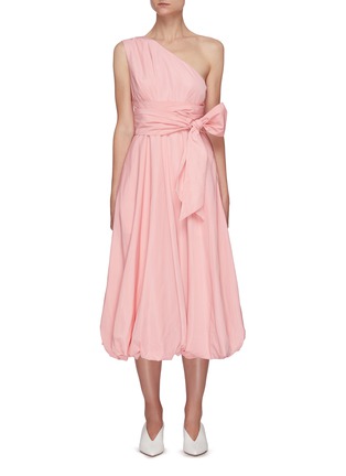 Main View - Click To Enlarge - TIBI - The Italian Sporty Nylon One Shoulder Dress