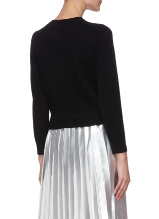 Back View - Click To Enlarge - TIBI - Crop Cashmere Cardigan