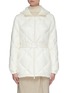Main View - Click To Enlarge - MONCLER - 'Sargas' Belted Diamond Quilt Down Jacket