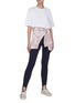 Figure View - Click To Enlarge - NINETY PERCENT - Centre Pleat Panelled Organic Cotton Ski Pants