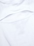  - NINETY PERCENT - Pointelle Panel Chest Cutout Organic Cotton Top
