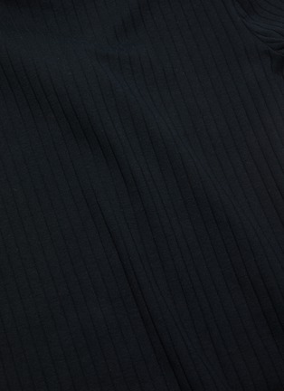 Detail View - Click To Enlarge - NINETY PERCENT - Roll Neck Organic Cotton Rib Knit Mini Dress