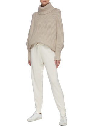 Figure View - Click To Enlarge - NINETY PERCENT - Jumbo raglan roll neck sweater