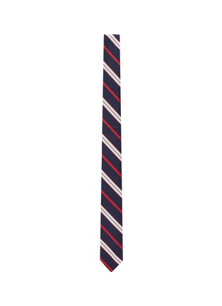 Figure View - Click To Enlarge - THOM BROWNE  - Stripe silk jacquard tie