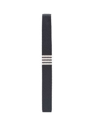 Figure View - Click To Enlarge - THOM BROWNE  - Stripe silk knit textured tie