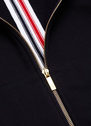  - THOM BROWNE  - Tricolour stripe hoodie