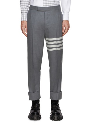 Main View - Click To Enlarge - THOM BROWNE  - 4 Bar Backstrap Suiting Pants