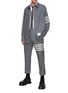 Figure View - Click To Enlarge - THOM BROWNE  - 4 Bar Backstrap Suiting Pants