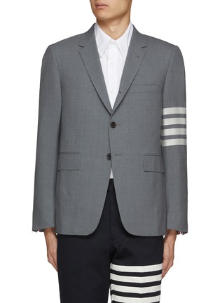 Main View - Click To Enlarge - THOM BROWNE  - 4 Bar Single Breasted Blazer