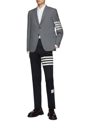 Figure View - Click To Enlarge - THOM BROWNE - 4 Bar Single Breasted Blazer