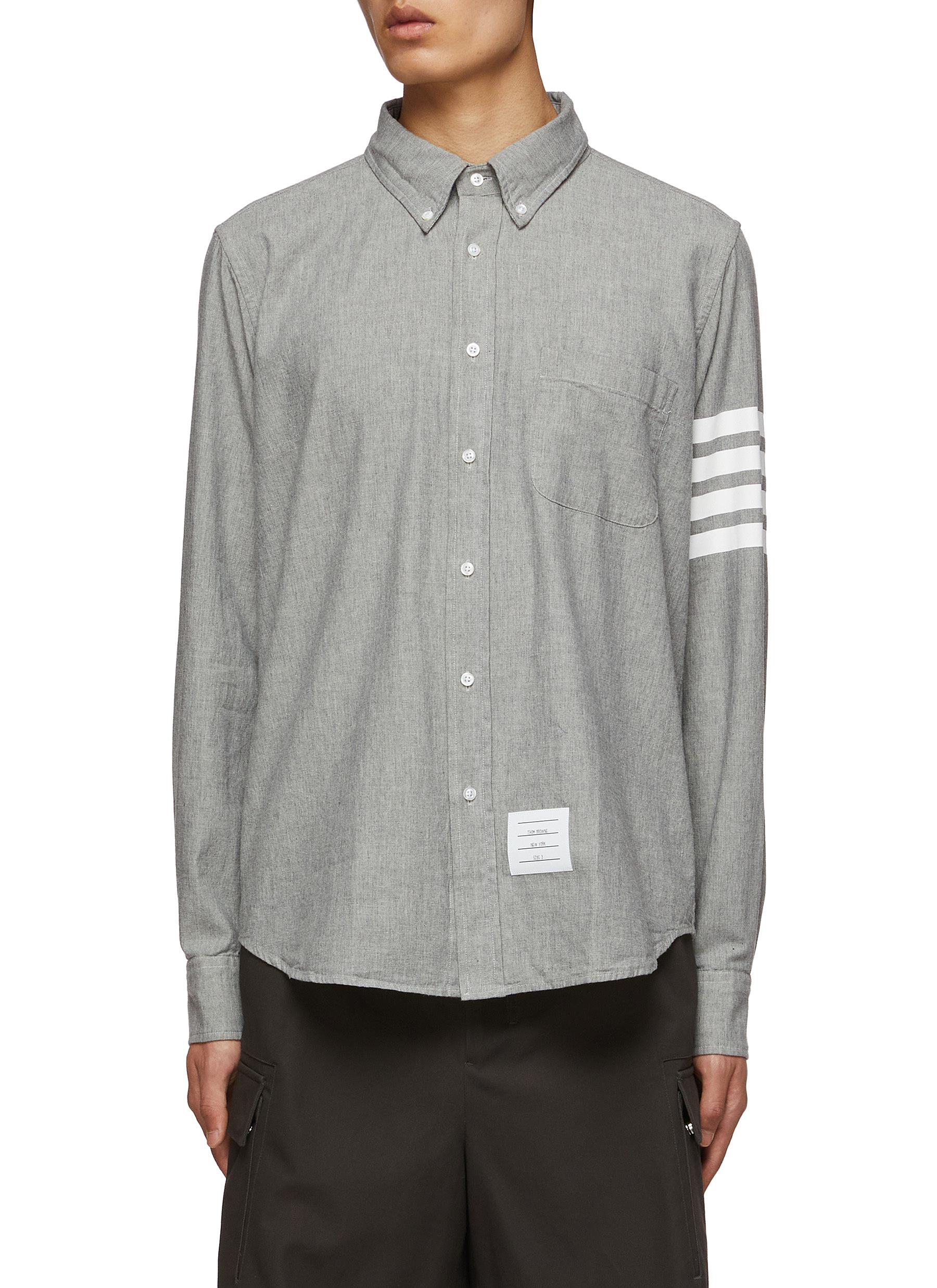 トムブラウン 4Bar シャンブレー ボタンダウン シャツ サイズ2