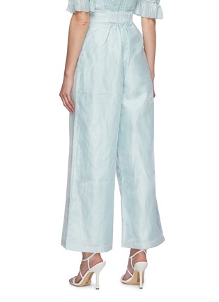 Back View - Click To Enlarge - C/MEO COLLECTIVE - Button Fly Wide Leg Linen Blend Pants