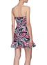 Back View - Click To Enlarge - C/MEO COLLECTIVE - Captive' floral print strapless mini dress