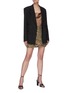 Figure View - Click To Enlarge - C/MEO COLLECTIVE - Brilliance' wrap detail sequins embellished mini skirt