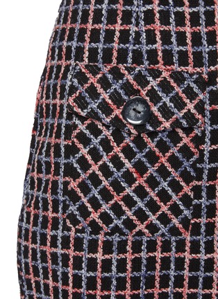 Detail View - Click To Enlarge - C/MEO COLLECTIVE - Precise' checked fringe mini skirt