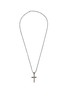 Main View - Click To Enlarge - JOHN HARDY - 'Classic Chain' bronze rhodium plated sterling silver cross necklace