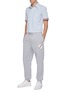 Figure View - Click To Enlarge - THOM BROWNE  - Embroidered Logo Patch Cotton Jogger Pants