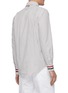 Back View - Click To Enlarge - THOM BROWNE  - Grosgrain Stripe Cuff Seersucker Shirt