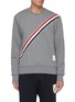 Main View - Click To Enlarge - THOM BROWNE  - Diagonal Grosgrain Stripe Sweatshirt