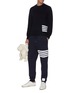 Figure View - Click To Enlarge - THOM BROWNE  - Four Bar Stripe Merino Wool Sweater