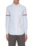 Main View - Click To Enlarge - THOM BROWNE  - Tricolour armband panel shirt