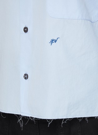  - BARENA - 'Ursula Bagio' Cotton Poplin Crop Shirt