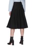 Back View - Click To Enlarge - BARENA - 'Dacia Gassa' Pleat Cotton Midi Skirt