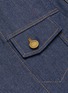 Detail View - Click To Enlarge - MONSE - Crooked denim-twill panelled skirt